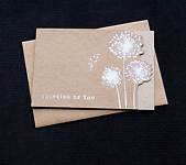 Thinking Of You Wildflowers - Handcrafted (blank) Card - dr18-0060